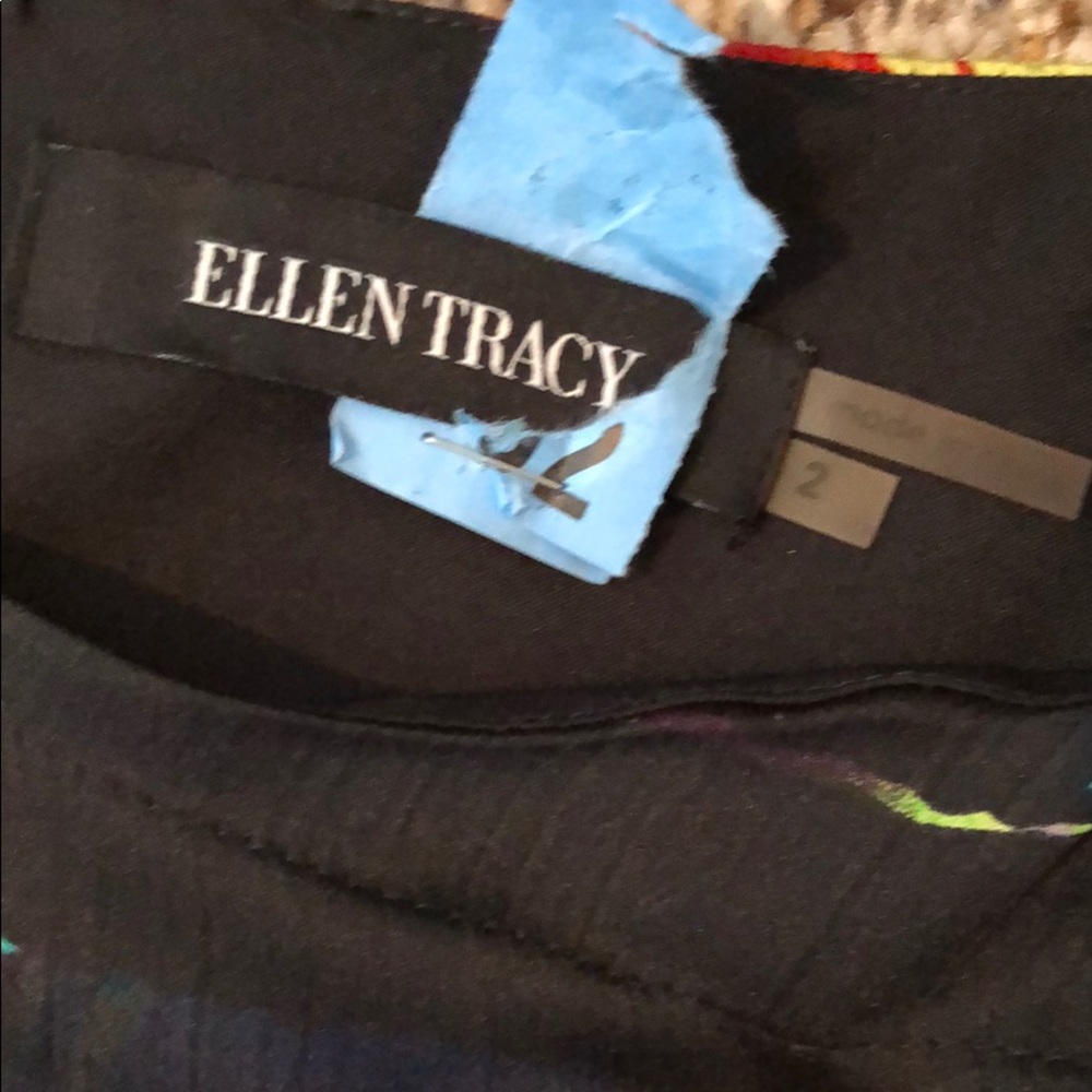 Ellen Tracy Pleated Print Dress ๐ - Picture 4 of 6